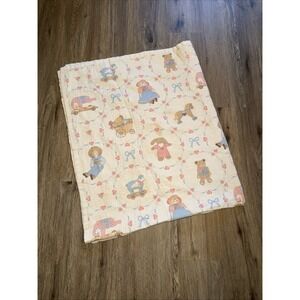 Vintage Baby Blanket 54x45 Inches Fair Condition Please See Photos & Description